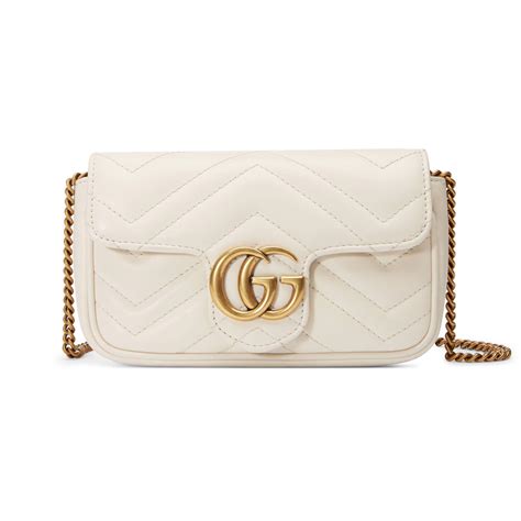 gucci super mini white|gucci super mini bag black.